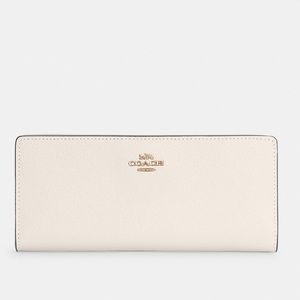 COACH Slim wallet in Gold/chalk